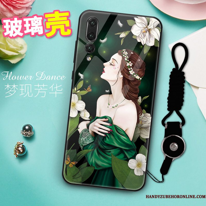 Hoesje Huawei P20 Pro Scheppend Dun Glas, Hoes Huawei P20 Pro Mode Trend Roze