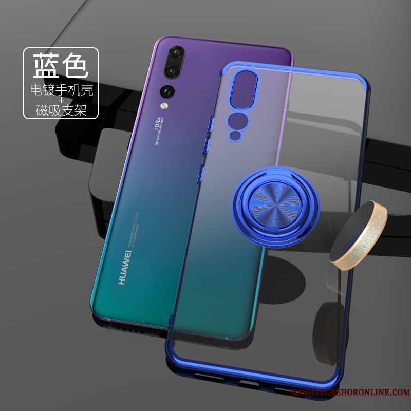 Hoesje Huawei P20 Pro Siliconen Anti-fall Persoonlijk, Hoes Huawei P20 Pro Scheppend Doorzichtig Net Red