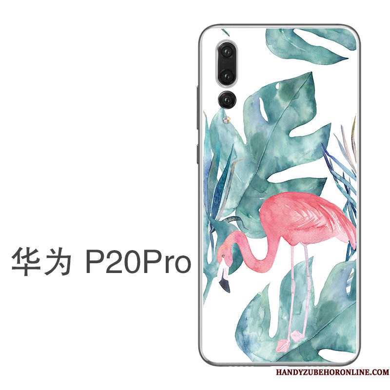 Hoesje Huawei P20 Pro Siliconen Groen Dun, Hoes Huawei P20 Pro Bescherming Telefoon Hanger