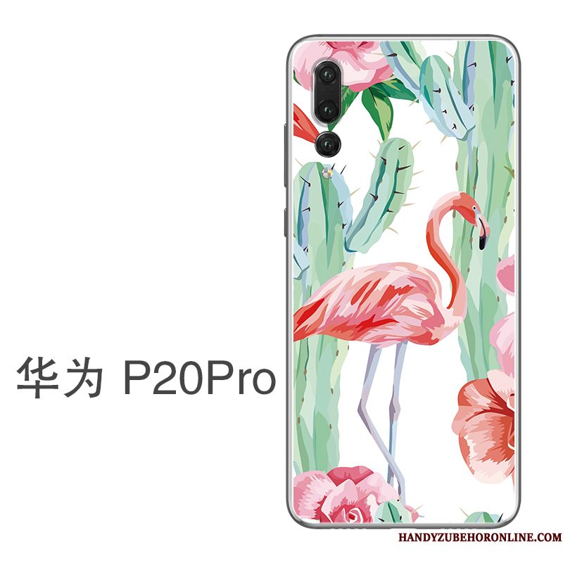 Hoesje Huawei P20 Pro Siliconen Groen Dun, Hoes Huawei P20 Pro Bescherming Telefoon Hanger