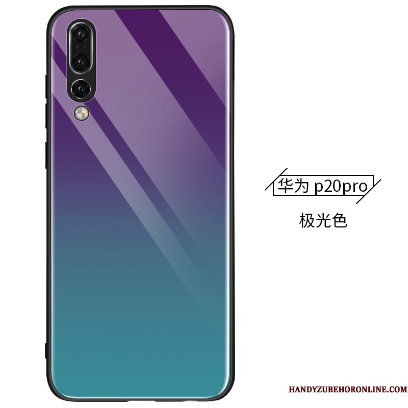 Hoesje Huawei P20 Pro Siliconen Telefoon Blauw, Hoes Huawei P20 Pro Zacht Schrobben Anti-fall