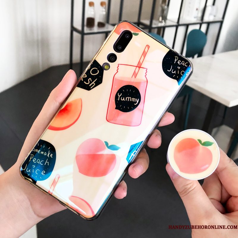 Hoesje Huawei P20 Pro Siliconen Trendy Merktelefoon, Hoes Huawei P20 Pro Zacht Hanger Rood