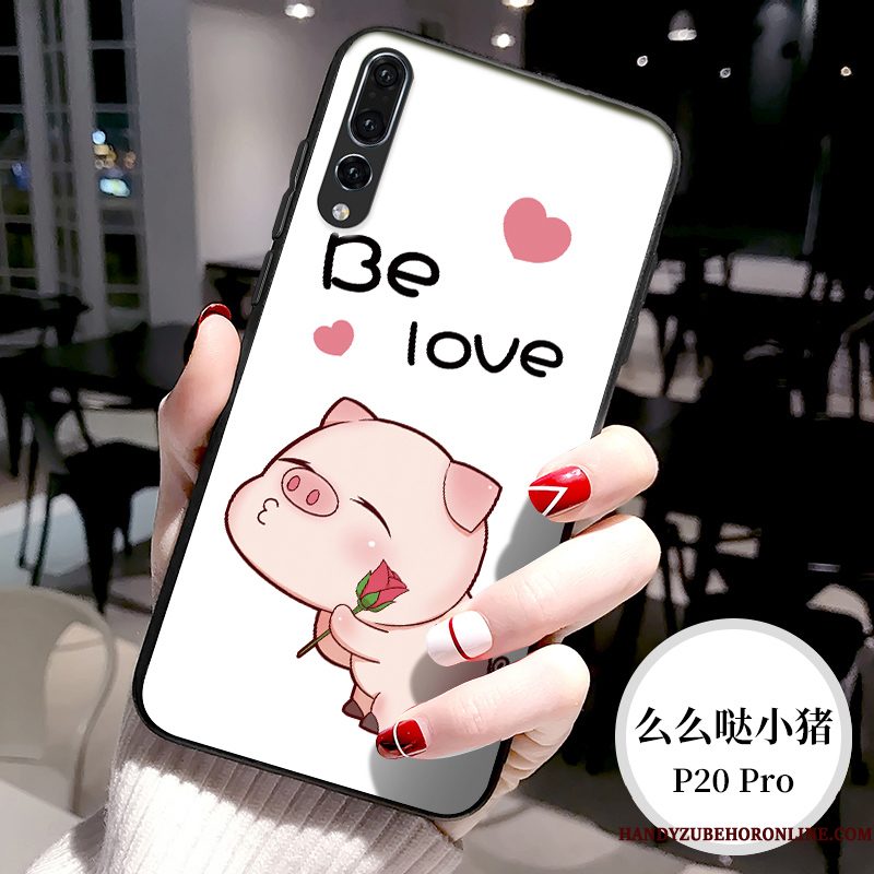 Hoesje Huawei P20 Pro Spotprent Wit Glas, Hoes Huawei P20 Pro Telefoon Lovers