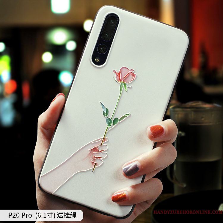 Hoesje Huawei P20 Pro Zakken Dun Eenvoudige, Hoes Huawei P20 Pro Scheppend Mooie Schrobben