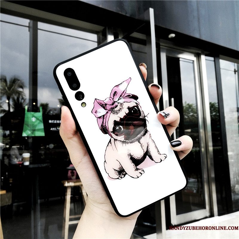 Hoesje Huawei P20 Pro Zakken Rood Hond, Hoes Huawei P20 Pro Spotprent Glas Spiegel