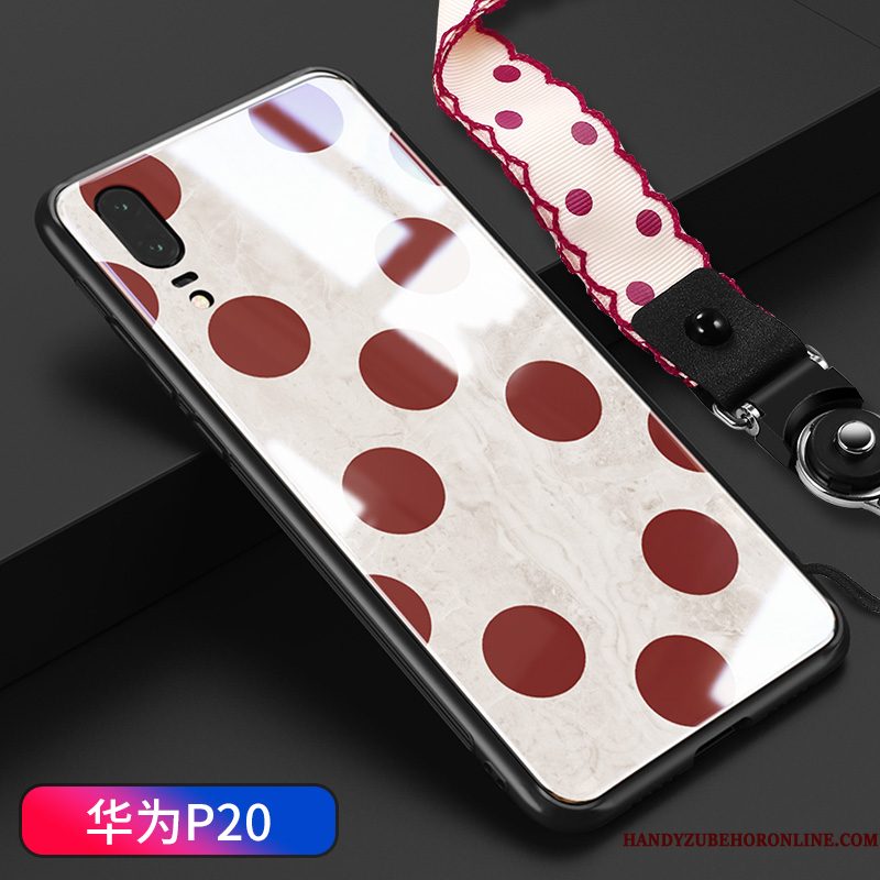 Hoesje Huawei P20 Scheppend Hanger Persoonlijk, Hoes Huawei P20 Siliconen Trend Wijnrood