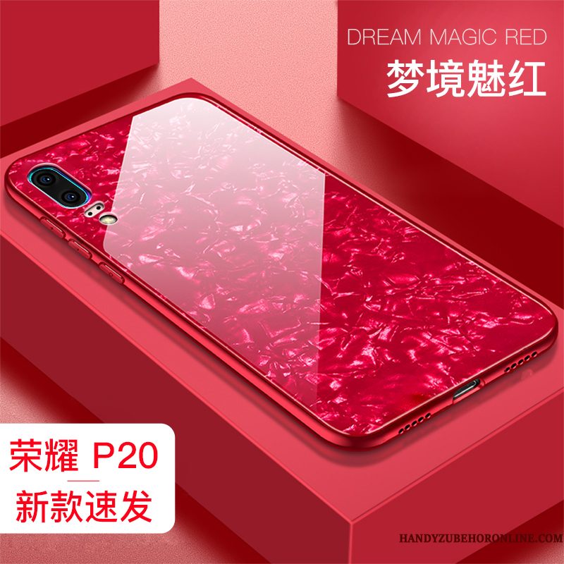 Hoesje Huawei P20 Scheppend Persoonlijk Anti-fall, Hoes Huawei P20 Siliconen Telefoon Wit
