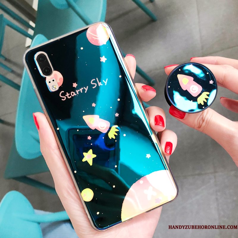 Hoesje Huawei P20 Zacht Persoonlijk Anti-fall, Hoes Huawei P20 Siliconen Hanger Trendy Merk