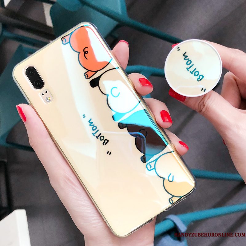 Hoesje Huawei P20 Zacht Persoonlijk Anti-fall, Hoes Huawei P20 Siliconen Hanger Trendy Merk