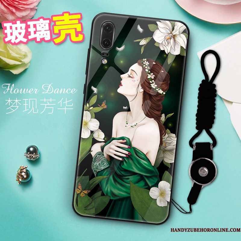 Hoesje Huawei P20 Zacht Persoonlijk Hanger, Hoes Huawei P20 Mode Anti-fall Trend