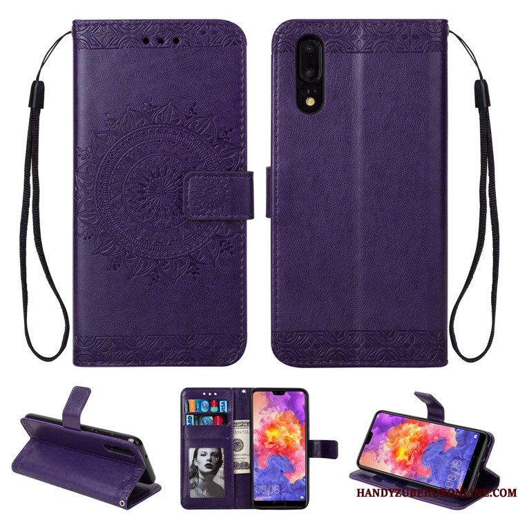 Hoesje Huawei P20 Zacht Telefoon Blauw, Hoes Huawei P20 Zakken Anti-fall