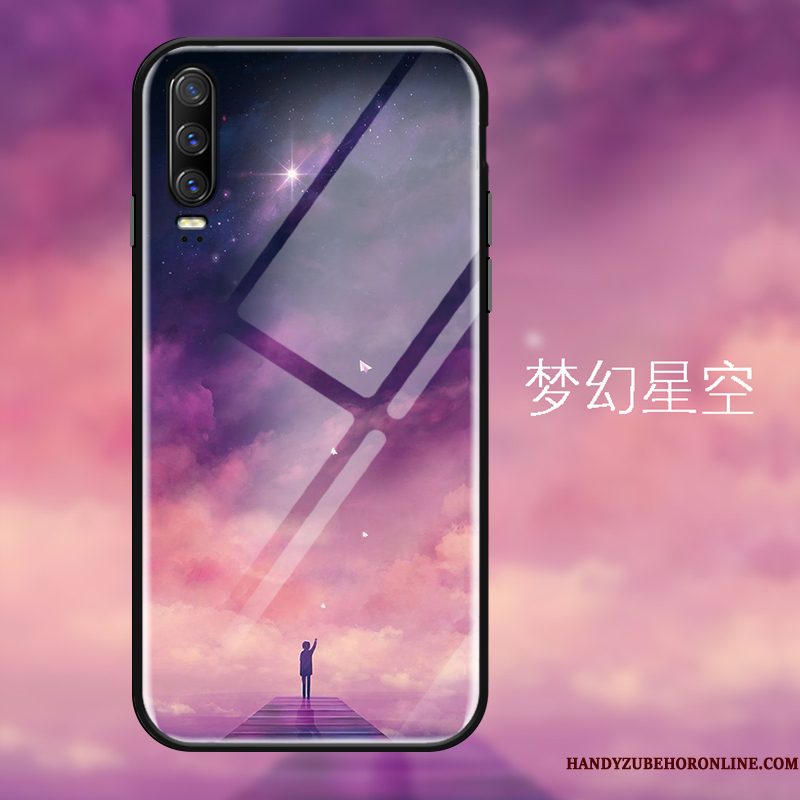 Hoesje Huawei P30 Bescherming Mini Anti-fall, Hoes Huawei P30 Zacht Sterrenhemel Persoonlijk