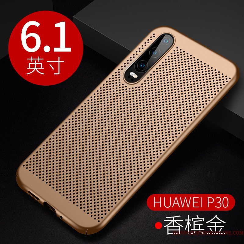 Hoesje Huawei P30 Bescherming Trendy Merktelefoon, Hoes Huawei P30 Goud Dun