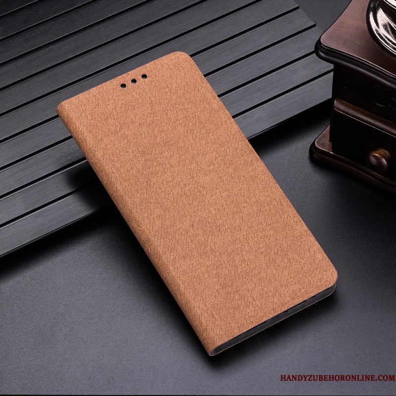 Hoesje Huawei P30 Folio Grijs Anti-fall, Hoes Huawei P30 Leer Kaarttelefoon