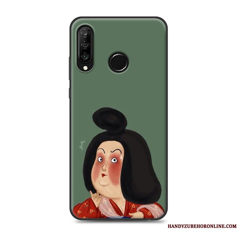 Hoesje Huawei P30 Lite Bescherming Anti-fall Grijs, Hoes Huawei P30 Lite Zakken Lovers Persoonlijk