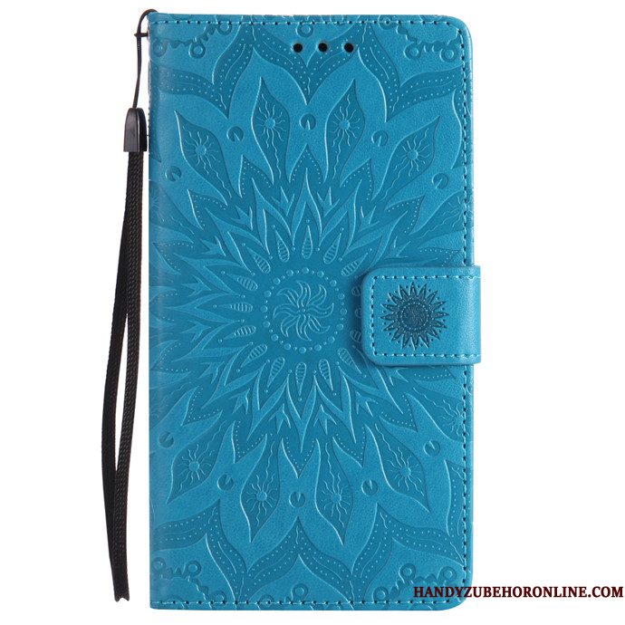 Hoesje Huawei P30 Lite Bescherming Rood Anti-fall, Hoes Huawei P30 Lite Leer Telefoon