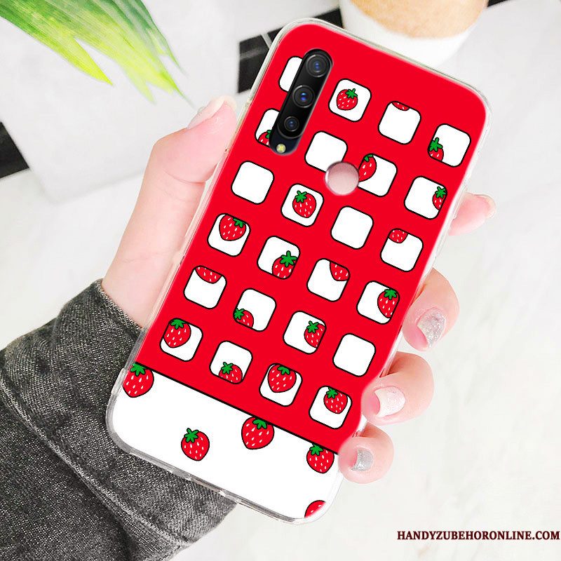 Hoesje Huawei P30 Lite Siliconen Kunst Anti-fall, Hoes Huawei P30 Lite Telefoon Groen