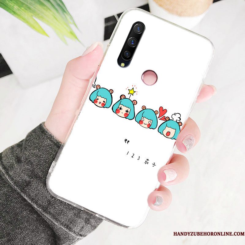 Hoesje Huawei P30 Lite Siliconen Kunst Anti-fall, Hoes Huawei P30 Lite Telefoon Groen