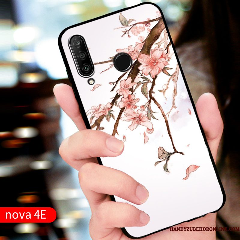 Hoesje Huawei P30 Lite Siliconen Telefoon Rood, Hoes Huawei P30 Lite Bescherming Pas Anti-fall