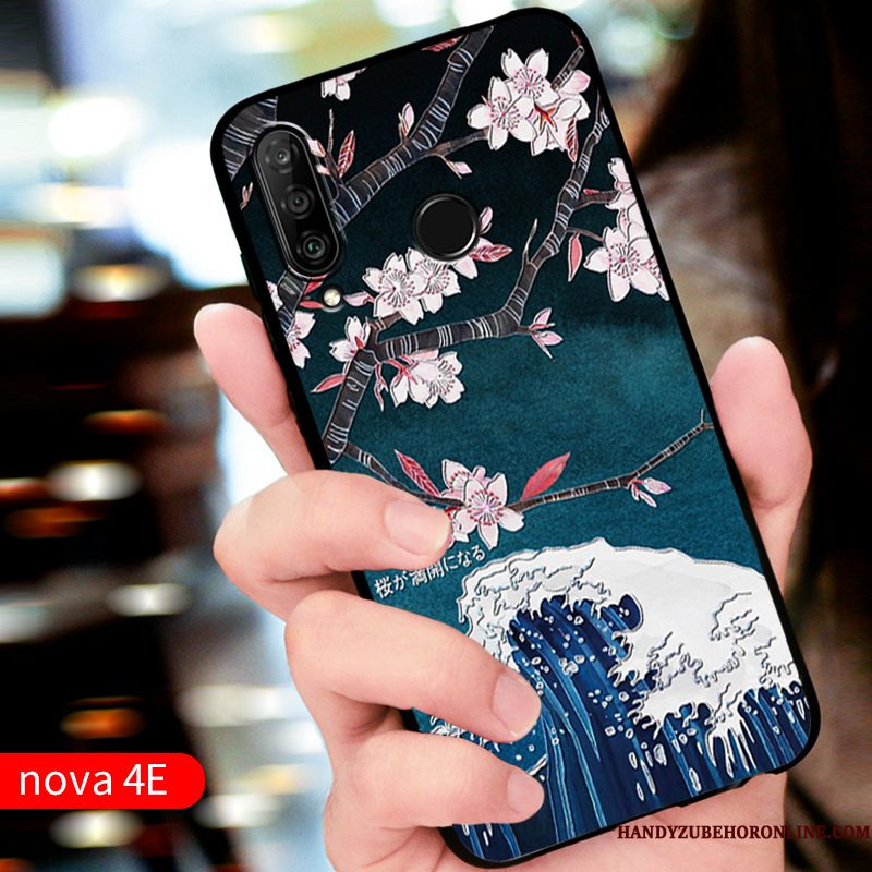 Hoesje Huawei P30 Lite Siliconen Telefoon Rood, Hoes Huawei P30 Lite Bescherming Pas Anti-fall