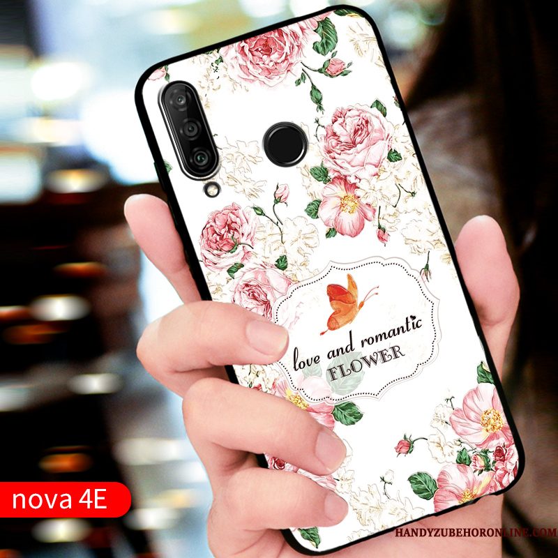 Hoesje Huawei P30 Lite Siliconen Telefoon Rood, Hoes Huawei P30 Lite Bescherming Pas Anti-fall