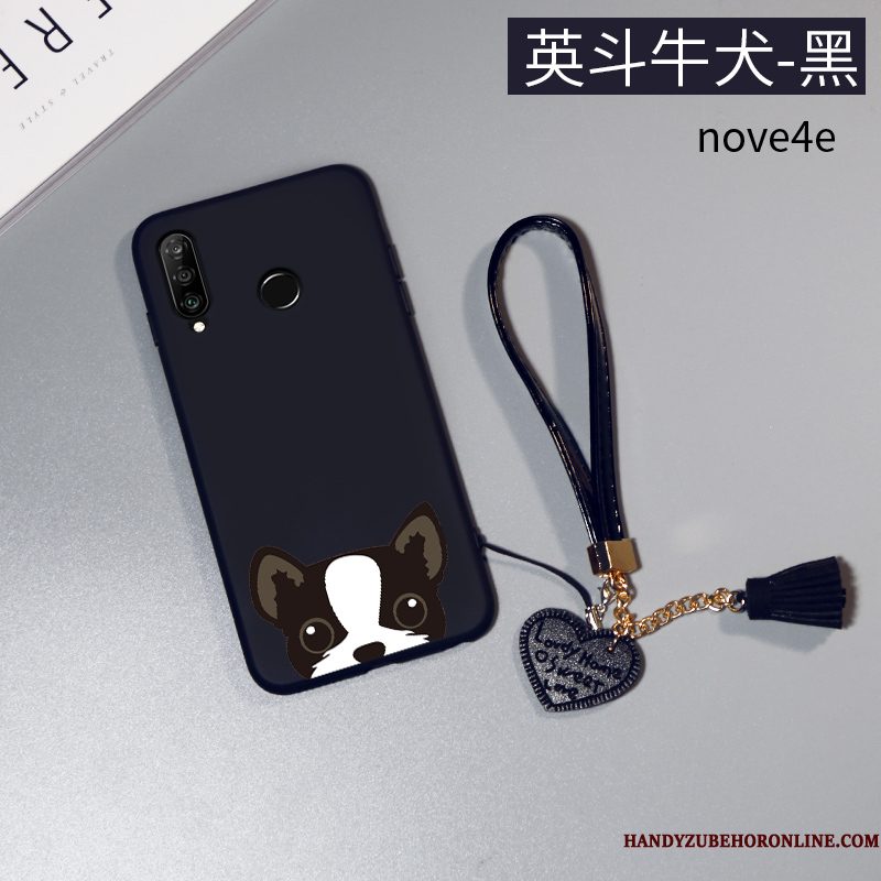 Hoesje Huawei P30 Lite Spotprent Loverstelefoon, Hoes Huawei P30 Lite Siliconen Schrobben Trendy Merk