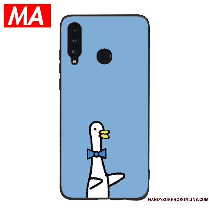 Hoesje Huawei P30 Lite Zacht Blauw Lovers, Hoes Huawei P30 Lite Siliconen Eenvoudigetelefoon