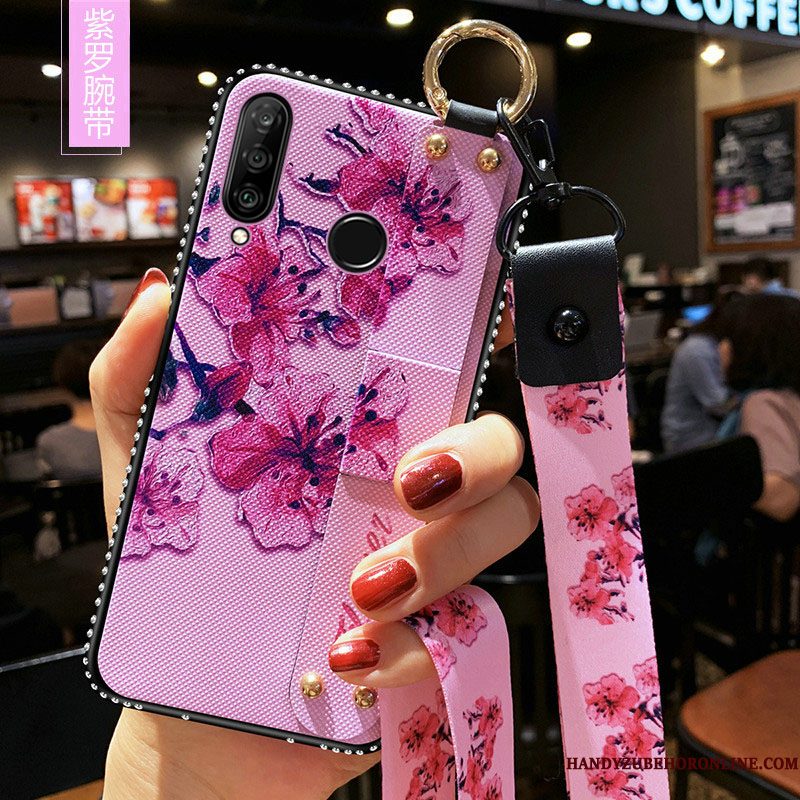 Hoesje Huawei P30 Lite Zacht Langetelefoon, Hoes Huawei P30 Lite Bescherming Anti-fall Purper