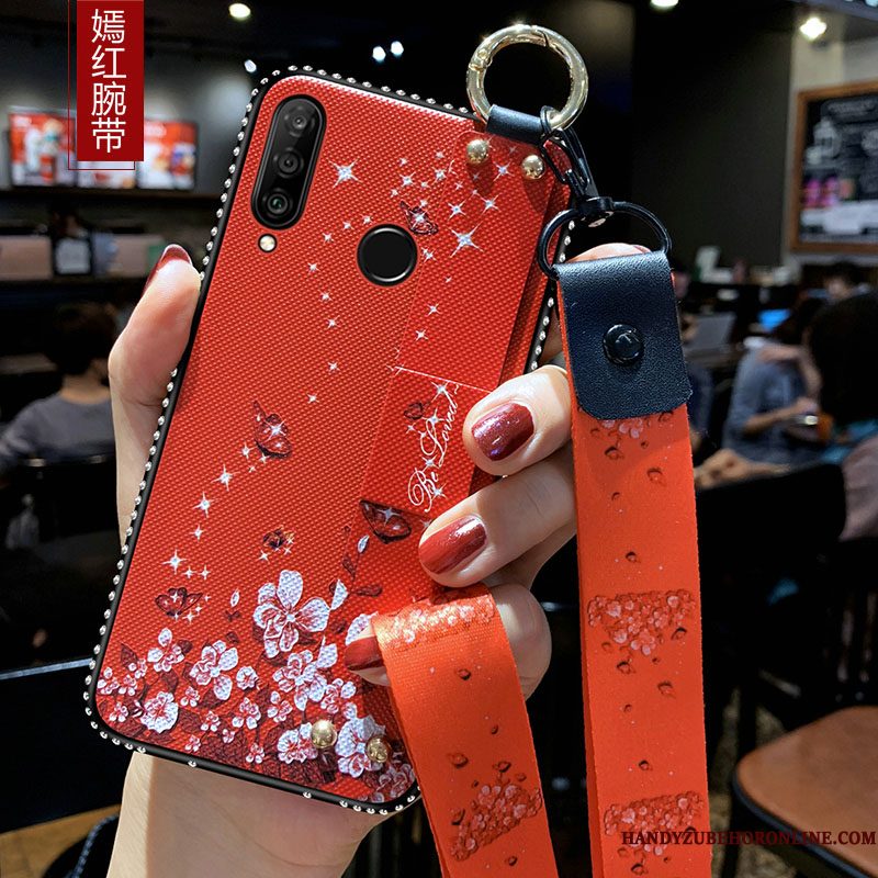 Hoesje Huawei P30 Lite Zacht Langetelefoon, Hoes Huawei P30 Lite Bescherming Anti-fall Purper