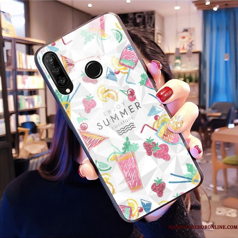 Hoesje Huawei P30 Lite Zacht Telefoon Anti-fall, Hoes Huawei P30 Lite Zakken Mini Geel