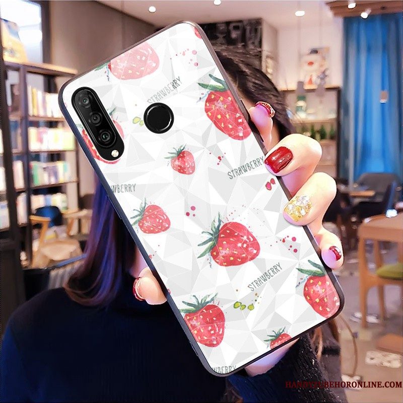 Hoesje Huawei P30 Lite Zacht Telefoon Anti-fall, Hoes Huawei P30 Lite Zakken Mini Geel