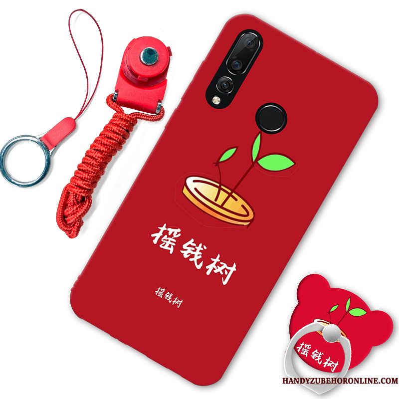 Hoesje Huawei P30 Lite Zacht Trendtelefoon, Hoes Huawei P30 Lite Ondersteuning Rood