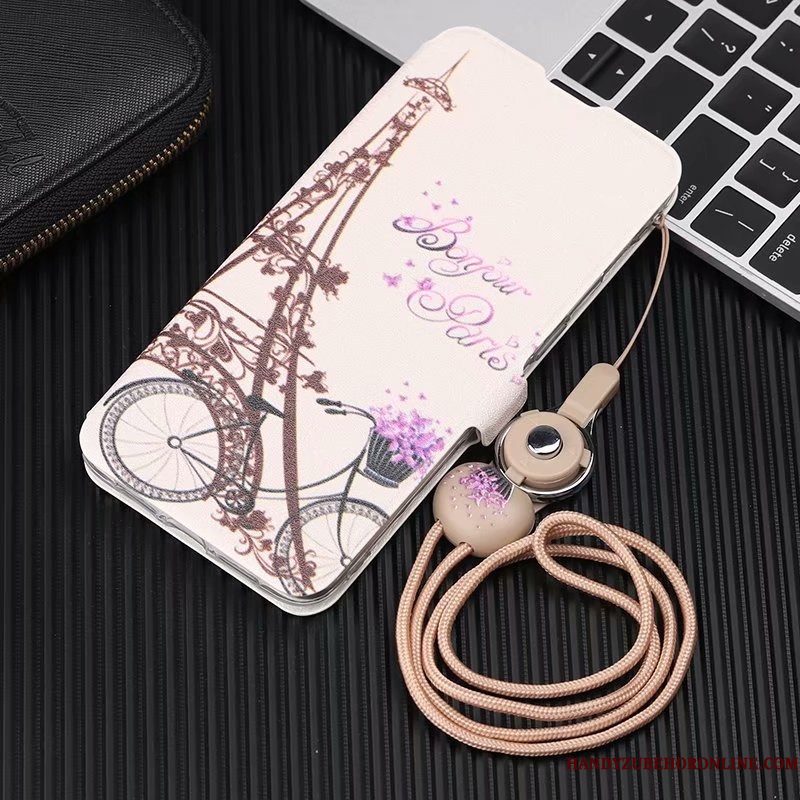 Hoesje Huawei P30 Lite Zakken Purper Anti-fall, Hoes Huawei P30 Lite Leer Telefoon