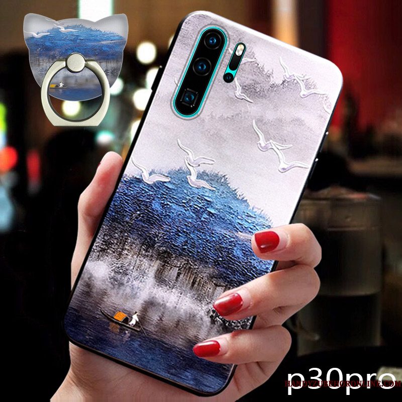 Hoesje Huawei P30 Pro Bescherming Anti-fall Jeugd, Hoes Huawei P30 Pro Zacht Chinese Stijl Trendy Merk