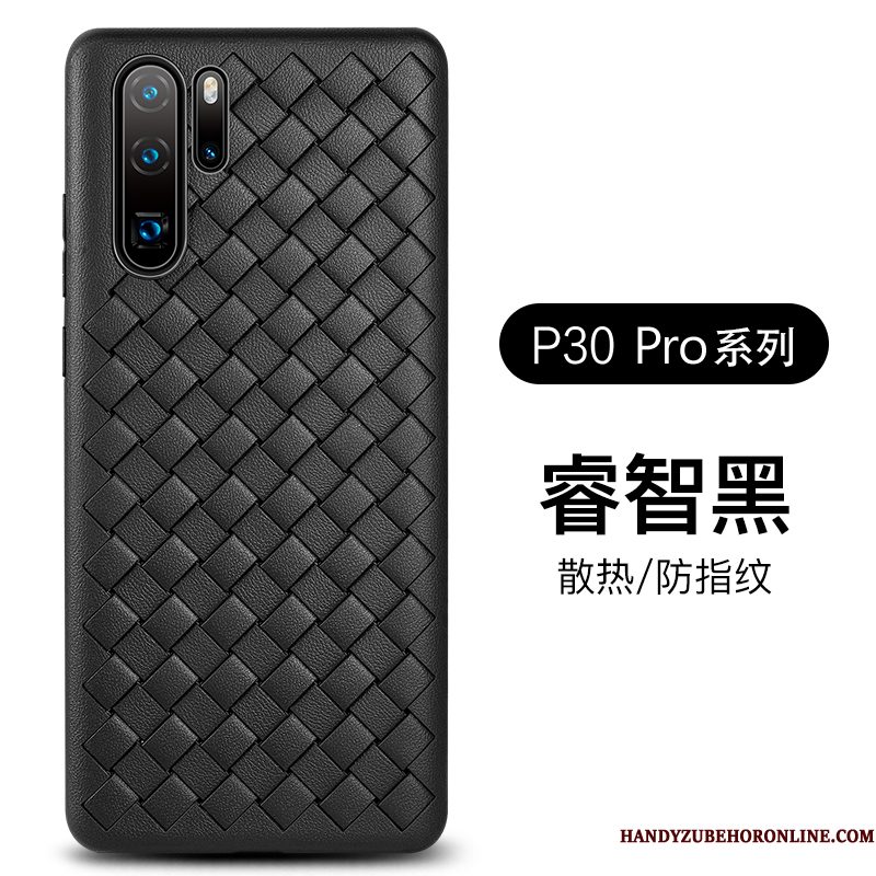 Hoesje Huawei P30 Pro Bescherming Purper Patroon, Hoes Huawei P30 Pro Leer Weventelefoon