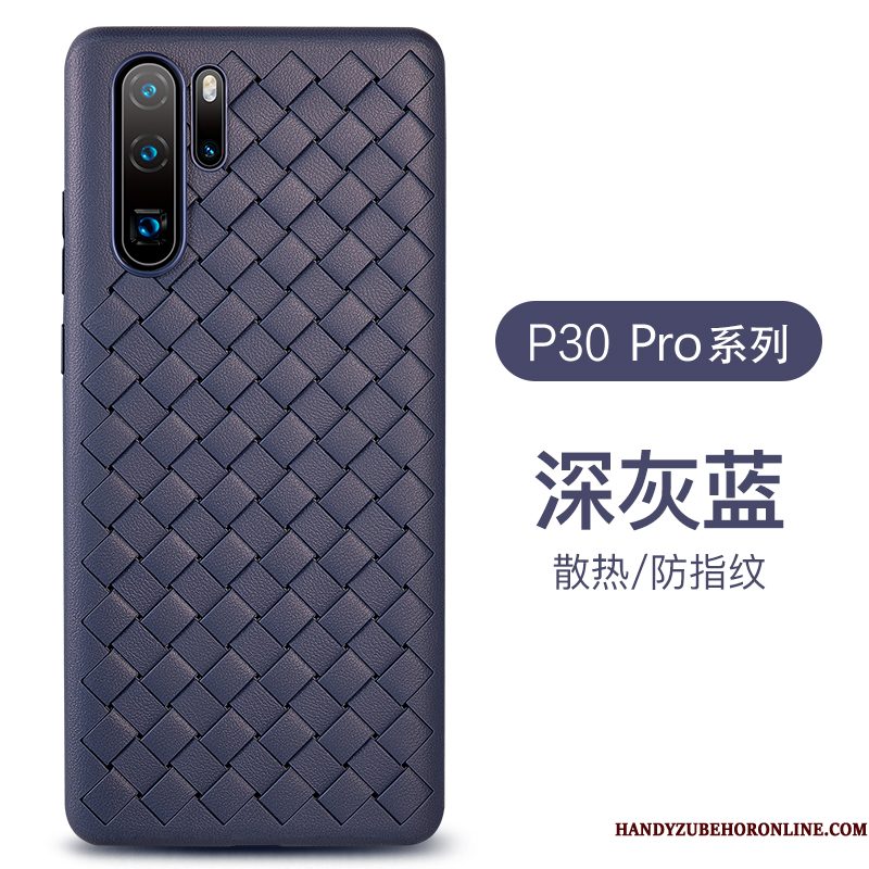 Hoesje Huawei P30 Pro Bescherming Purper Patroon, Hoes Huawei P30 Pro Leer Weventelefoon