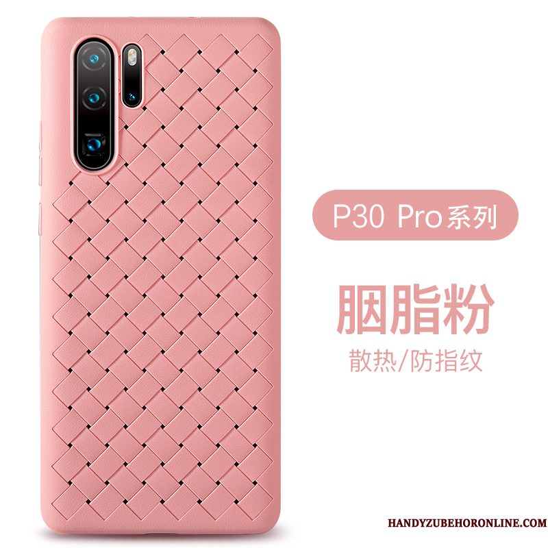 Hoesje Huawei P30 Pro Bescherming Purper Patroon, Hoes Huawei P30 Pro Leer Weventelefoon