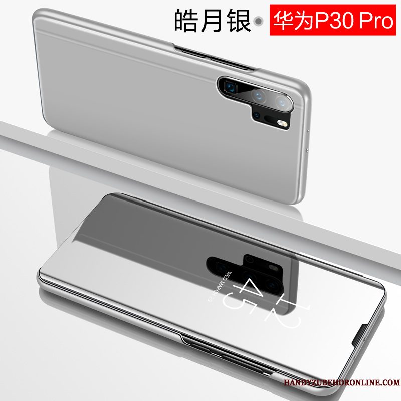 Hoesje Huawei P30 Pro Leer Anti-fall Dun, Hoes Huawei P30 Pro Bescherming Purpertelefoon