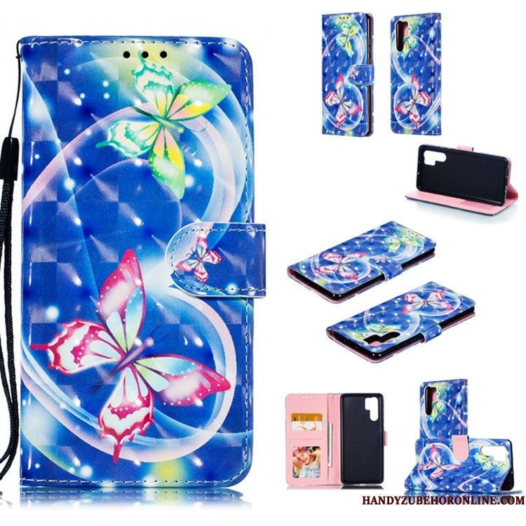 Hoesje Huawei P30 Pro Leer Anti-fall Wit, Hoes Huawei P30 Pro Zacht Telefoon