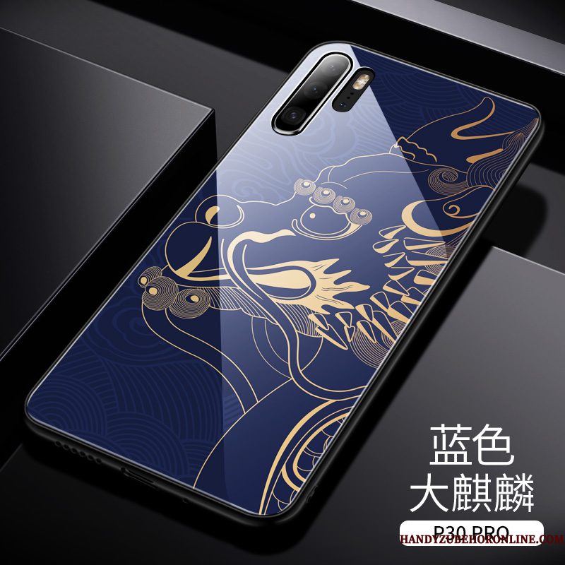 Hoesje Huawei P30 Pro Luxe Chinese Stijl High End, Hoes Huawei P30 Pro Zakken Trendy Merk Achterklep