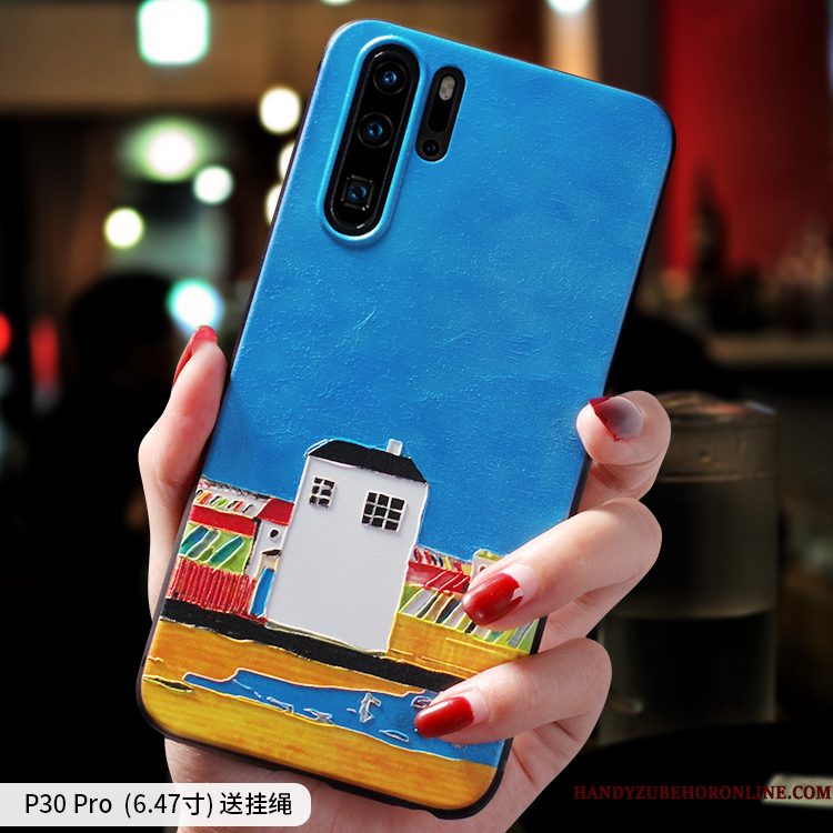 Hoesje Huawei P30 Pro Mode Persoonlijk High End, Hoes Huawei P30 Pro Bescherming Geel Dun