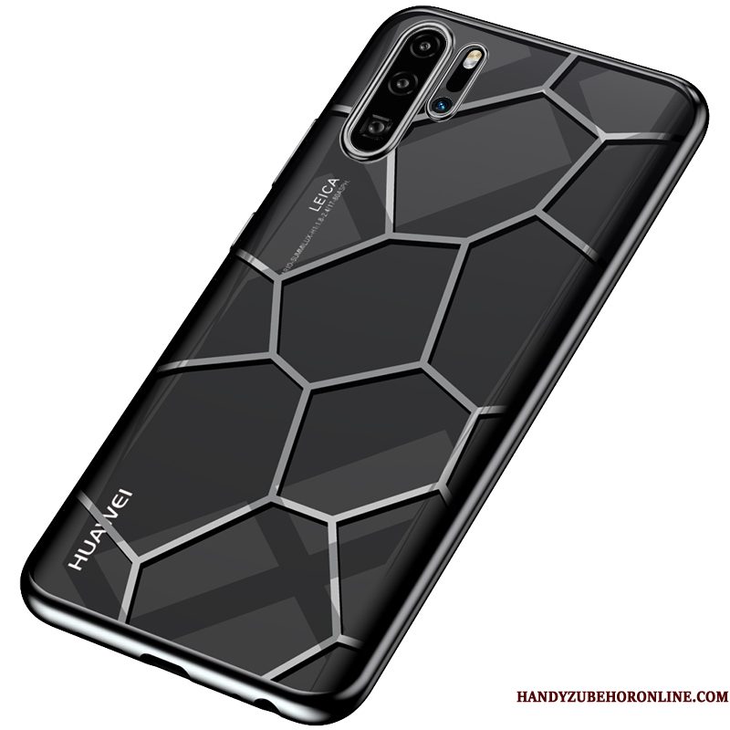 Hoesje Huawei P30 Pro Siliconen Dun Plating, Hoes Huawei P30 Pro Bescherming Anti-fall Doorzichtig