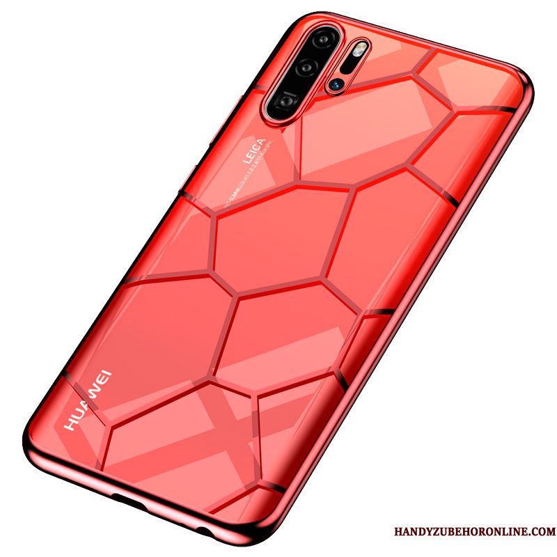 Hoesje Huawei P30 Pro Siliconen Dun Plating, Hoes Huawei P30 Pro Bescherming Anti-fall Doorzichtig