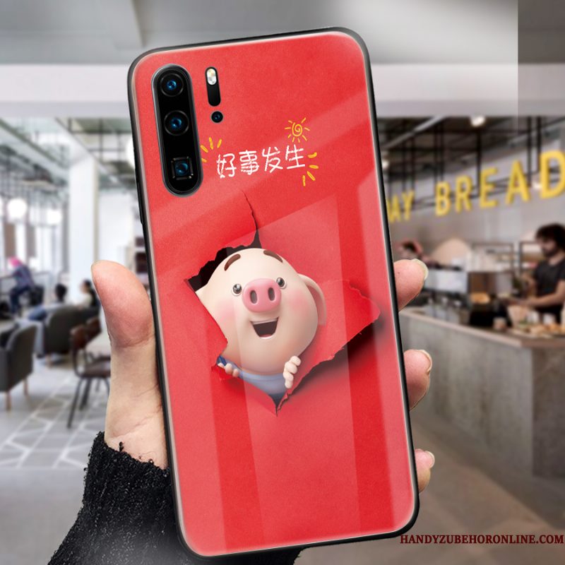 Hoesje Huawei P30 Pro Spotprent Lovers Net Red, Hoes Huawei P30 Pro Bescherming Telefoon Anti-fall