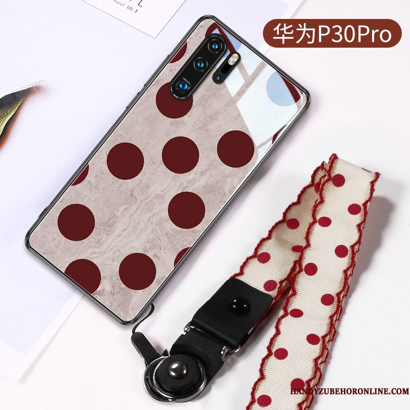 Hoesje Huawei P30 Pro Spotprent Net Red Eenvoudige, Hoes Huawei P30 Pro Siliconen Persoonlijk Trendy Merk