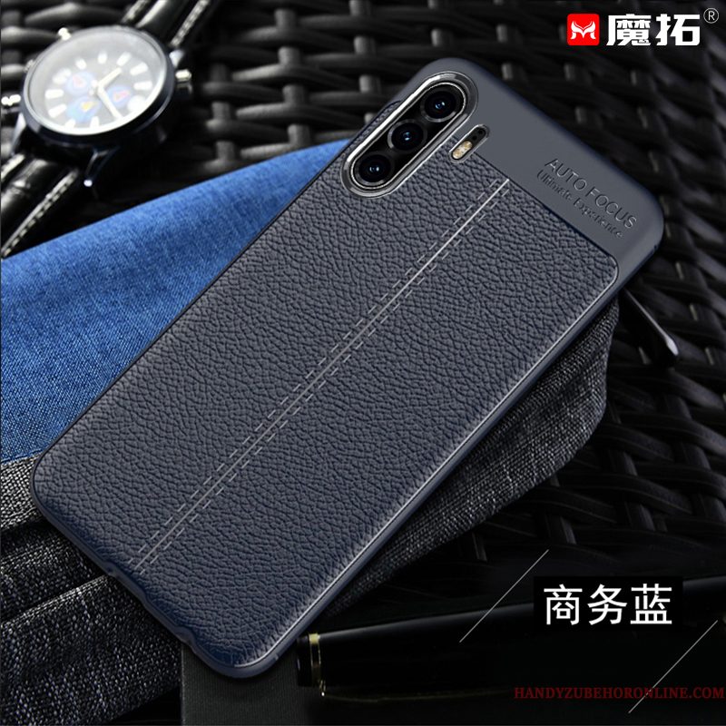 Hoesje Huawei P30 Pro Zacht Effen Kleur Zwart, Hoes Huawei P30 Pro Bescherming Anti-falltelefoon