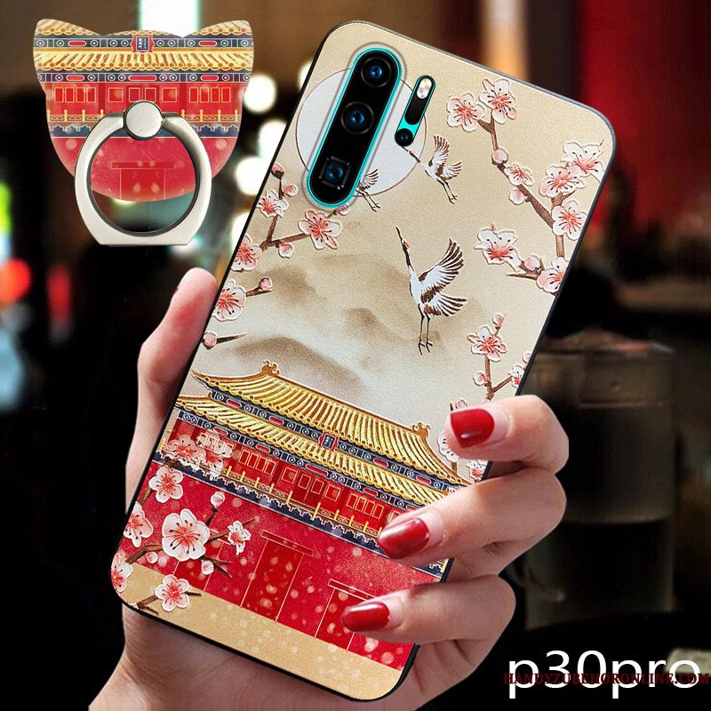 Hoesje Huawei P30 Pro Zacht Jeugd Wind, Hoes Huawei P30 Pro Vintage Persoonlijk Trendy Merk