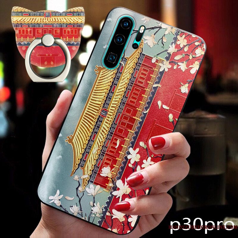 Hoesje Huawei P30 Pro Zacht Jeugd Wind, Hoes Huawei P30 Pro Vintage Persoonlijk Trendy Merk