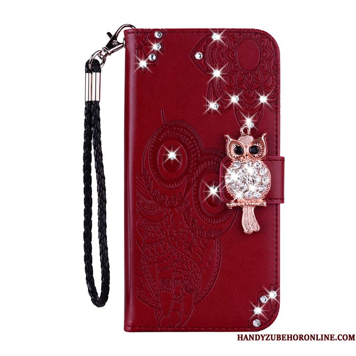 Hoesje Huawei P30 Pro Zakken Hanger Goud, Hoes Huawei P30 Pro Leer Telefoon Kat