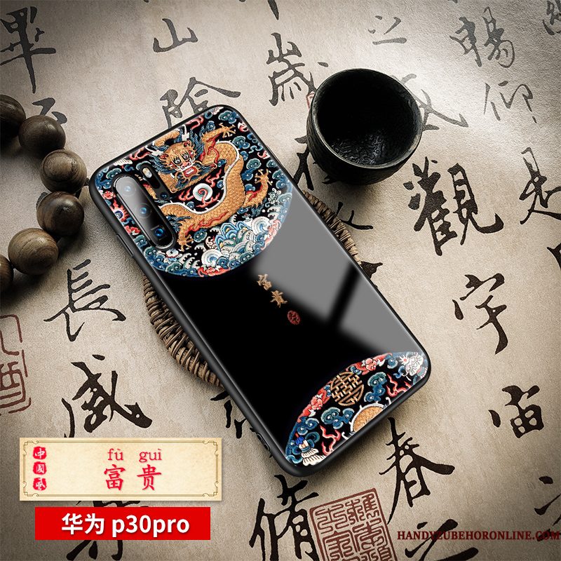 Hoesje Huawei P30 Pro Zakken Net Red High End, Hoes Huawei P30 Pro Scheppend Anti-falltelefoon